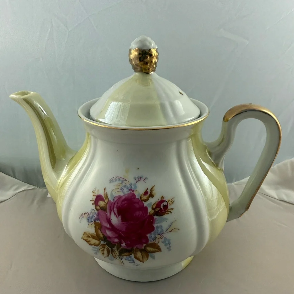 Vintage Rose Teapot by Trimont Ware